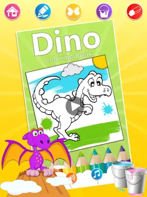 Dino Coloring Pages android App screenshot 1