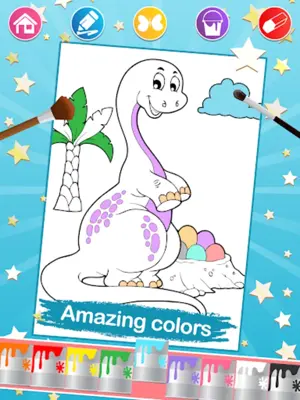 Dino Coloring Pages android App screenshot 2