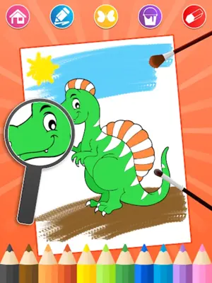 Dino Coloring Pages android App screenshot 3