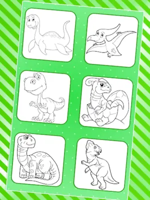 Dino Coloring Pages android App screenshot 4