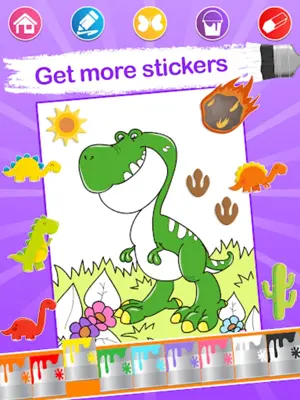 Dino Coloring Pages android App screenshot 5