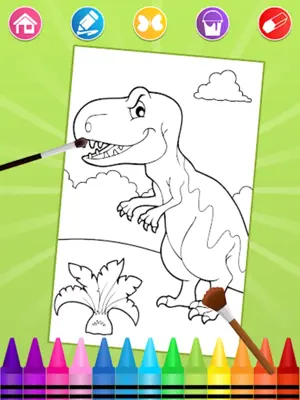 Dino Coloring Pages android App screenshot 6